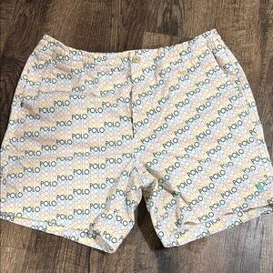 Polo by Ralph Lauren Flat Front Multicolor Shorts Medium 6” inseam w30